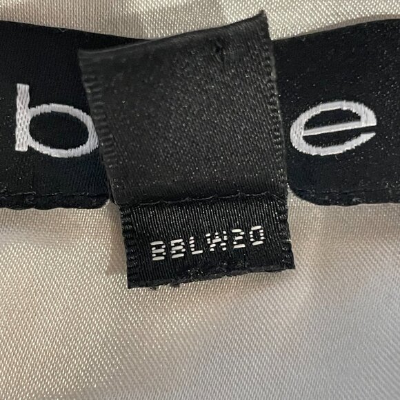 Bebe Rose Floral Mini Cocktail Dress, White, Black, Green, V-Neck, Sleeveless, S - Picture 5 of 8